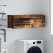 vidaXL Väggskåp Gammalt trä 100 x 36.5 x 35 cm Konstruerat trä