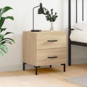 vidaXL Sängbord sonoma-ek 40x35x47,5 cm konstruerat trä