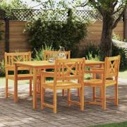 vidaXL Trädgård Stol 4 pcs Brun 56 x 56 x 90 cm Massivt akaciaträ