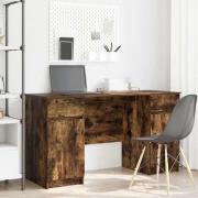 vidaXL Skrivbord Rökfärgad ek 140 x 49 x 76 cm Konstruerat trä