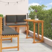 vidaXL Trädgårds Bistro Set 5 pcs Brun massivt akacia