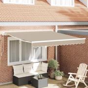vidaXL Markis Beige 3 x 2,5 m Polyester och metall