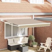 vidaXL Markis Beige 3 x 2,5 m Polyester och metall