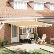 vidaXL Utfällbar markis with 450 × 300 cm Flerfärgsdesign