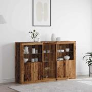 vidaXL Sideboard Gammalt trä 162 x 37 x 100 cm Konstruerat trä