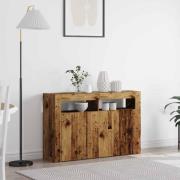 vidaXL Sideboard Gammalt trä 116 x 30 x 75 cm Konstruerat trä