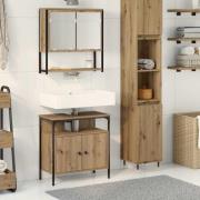 vidaXL Badrumsmöbelset 2 pcs Brun 60 x 30 x 60 cm Konstruerat trä