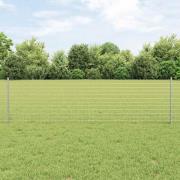 vidaXL Staketstolpar 44 pcs Silver 100 cm Stål