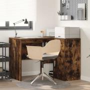 vidaXL Hörnskrivbord 2 pcs Rökt ek 102 x 50 x 75 cm Konstruerat trä