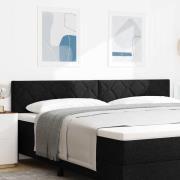 vidaXL LED huvuddyna Svart 200 cm tyg