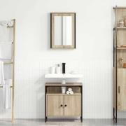 vidaXL Badrumsmöbelset 2 pcs Brun 60 x 30 x 60 cm Konstruerat trä