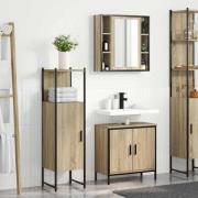 vidaXL Badrumsmöbelset 3 pcs Brun 60 x 30 x 60 cm Konstruerat trä