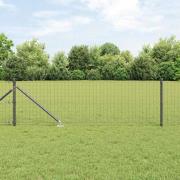 vidaXL Stängselstolpe 52 pcs Silver 3.2 x 3.2 x 120 cm Stål