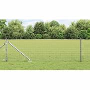 vidaXL Stängselstolpe 26 pcs Silver 3.2 x 3.2 x 120 cm Stål