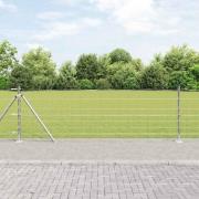 vidaXL Stängsel för åker / äng Silver 50 x 0.8 m Galvaniserat stål