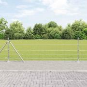 vidaXL Stängsel för åker / äng Silver 100 x 0.8 m Galvaniserat stål
