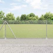 vidaXL Stängselstolpe Silver 50 x 0,8 m (12 x 12 mm nät) Stål