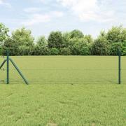 vidaXL Stängselstolpe Grå 100 x 0,6 m (13 mm mesh) Stål och PVC