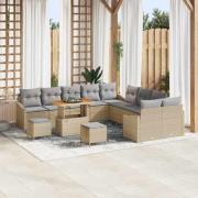 vidaXL Trädgårdsoffset 13 pcs Beige och Ljusgrå 100 x 100 x 71 cm