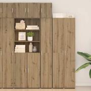 vidaXL Smal Förvaringsskåp artisan ek 30 x 42.5 x 225 cm