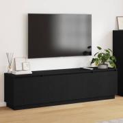 vidaXL TV-skåp med LED Svart ek 180 x 38 x 49 cm Konstruerat trä