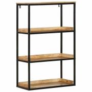 vidaXL Bokhylla Brun 70 x 35 x 110 cm Massivt Mangoträ