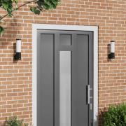 vidaXL Utomhus vägglampa 2 pcs Svart 12 x 8,5 x 29 cm.