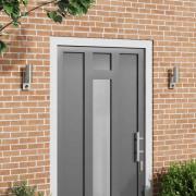 vidaXL Utomhus vägglampor 2 pcs Silver 7 x 10 x 22 cm Rostfritt stål