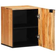 vidaXL Badrumsupphängd Skåp Brun 38 x 33.5 x 48 cm Massivt akaciaträ