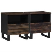 vidaXL Nattduksbord 2 pcs Valnöt 40 x 33 x 46 cm massivt mangoträ