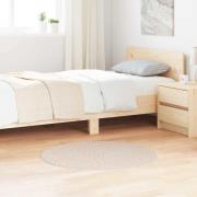 vidaXL Anti-glid Shaggy Matta Kräm 90 x 90 cm PP