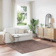 vidaXL Anti-glid Shaggy Matta Brun 200 x 200 cm PP