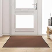 vidaXL Dörrmatta Brun och svart 120 x 180 cm Polypropylen och vinyl