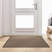 vidaXL Dörrmatta Beige och svart 120 x 180 cm Polypropylen och vinyl