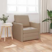 vidaXL Soffsäng Cappuccino 74 x 77 x 81 cm Konstläder