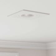 vidaXL Spotlights med strålkastare 12 pcs Vit 9 x 9 x cm Aluminium