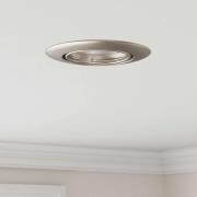 vidaXL Spotlights med strålkastare 6 pcs Silver 9 x 9 cm Metall