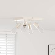 vidaXL Takspotlight med strålkastare Nickel 26,5 x 26 x 11,5 cm Metall