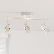 vidaXL Takspotlight Matt nickel 36.5 x 10 x 12.5 cm Stål