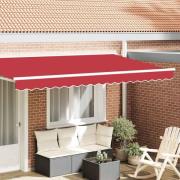vidaXL Markisvalance Röd 3.8 x 0.2 m Kanvas