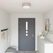 vidaXL Taklampa med strålkastare Taupe 30 x 30 x 13,5 cm tyg