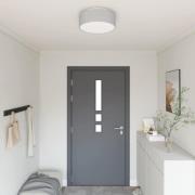 vidaXL Taklampa Grå 38 x 13.5 cm tyg