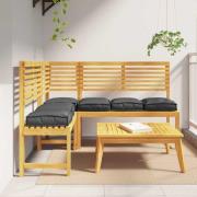 vidaXL Kudde 6 pcs Svart 40 x 40 x 8 cm Oxford Tyg