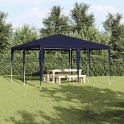 vidaXL Partytält Blå, Vit 400 x 400 x 266 cm Polyester, Stål
