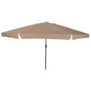 vidaXL Trädgårdsparasol Taupe och svart 395 x 395 x 245 cm