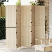 vidaXL Rumsavskiljare Beige 242 x 180 cm konstrotting