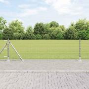 vidaXL Staketstolpar 13 pcs Silver Ø32mm 50 cm Galvaniserat stål