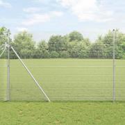 vidaXL Svetsat trådstängsel Silver 1.6 x 10 m Stål