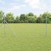 vidaXL Stängsel för åker / äng Silver 50 x 1.2 m Galvaniserat stål