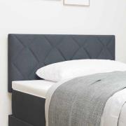vidaXL Huvudgavel Mörkgrå 90 cm Sammet